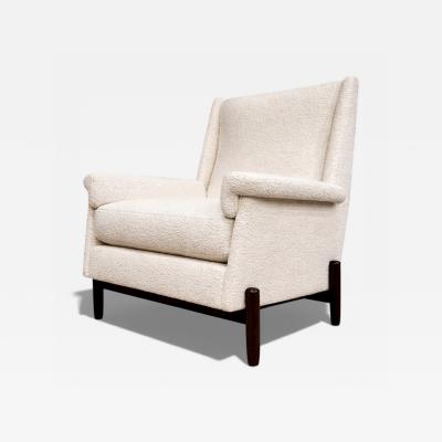  Jorge Jabour Jorge Jabour Club Chair in Brazilian Rosewood and Boucl 1960s Lot 233