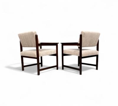  Jorge Jabour Pair of Armchairs in Rosewood Mohair Jorge Jabour 1960s Lot 442