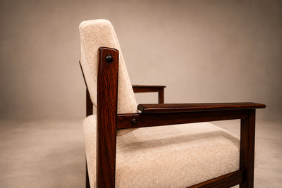  Jorge Jabour Pair of Brazilian Mid Century Modern Rosewood Armchairs by Jorge Jabour Mauad