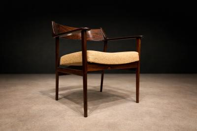  Jorge Jabour Set of Four Brazilian Rosewood Armchairs by Jorge Jabour Cant 1960s