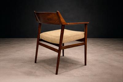  Jorge Jabour Set of Four Brazilian Rosewood Armchairs by Jorge Jabour Cant 1960s
