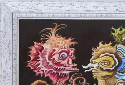  Jos Garc a Narezo 1968 Jos Garc a Narezo Seahorses Oil Painting Mexican