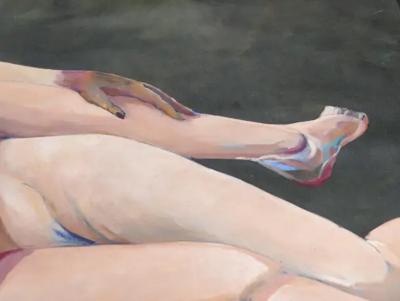  Jose Maria Ansalone Monumental Jose Mario Ansalone Lovers Oil Painting on Canvas Argentine Artist