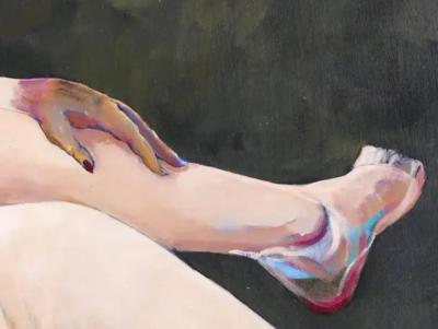  Jose Maria Ansalone Monumental Jose Mario Ansalone Lovers Oil Painting on Canvas Argentine Artist