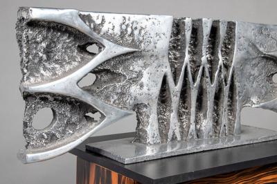  Josep Jordi Guardiola i Bonet ABSTRACT CAST ALUMINIUM SCULPTURE BY JORDI BONET