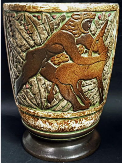  Joseph Mougin Nancy Vase Hercules and the Minotaur