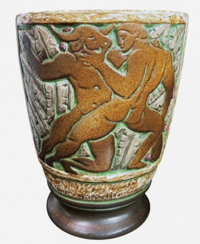  Joseph Mougin Nancy Vase Hercules and the Minotaur