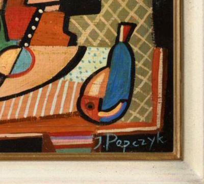  Jozef Popczyk Jozef Popczyk Cubist Art Deco Painting Still Life