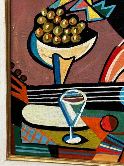  Jozef Popczyk Jozef Popczyk Cubist Art Deco Painting Still Life