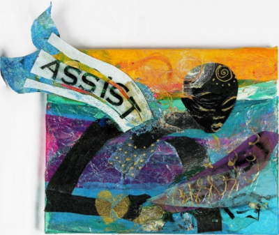  Julee Dickerson Thompson Resist Assist Exist triptych 2021