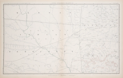  Julius Bien and Company JULIUS BIEN AND COMPANY PLATE CLX GENERAL TOPOGRAPHICAL MAP SHEET XXV