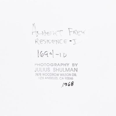  Julius Shulman Original Julius Shulman Photo Frey Residence Print 1990s