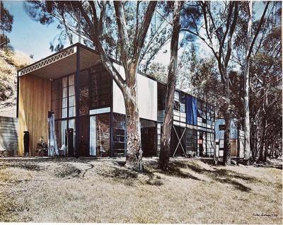  Julius Shulman Rare Julius Shulman Color Photo Eames House