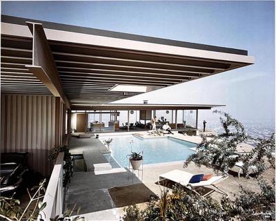  Julius Shulman Rare Julius Shulman Color Photo Stahl House