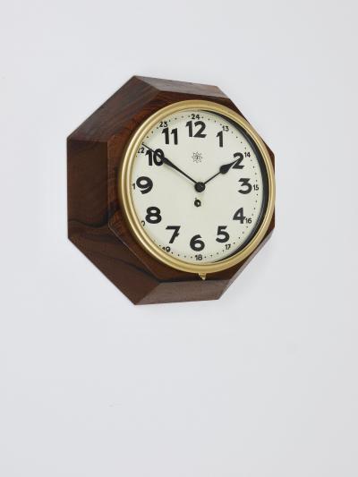 Junghans Uhren GmbH Adolf Loos Vienna Modernism Wall Clock by Junghans Germany 1920s