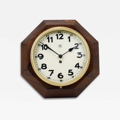  Junghans Uhren GmbH Adolf Loos Vienna Modernism Wall Clock by Junghans Germany 1920s
