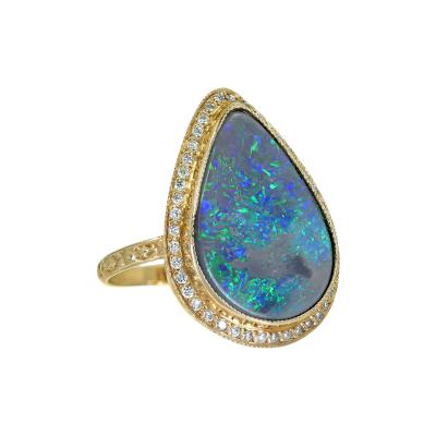  Just Jules Australian Boulder Opal Diamond Yellow Gold One of a Kind Ring Just Jules 2025