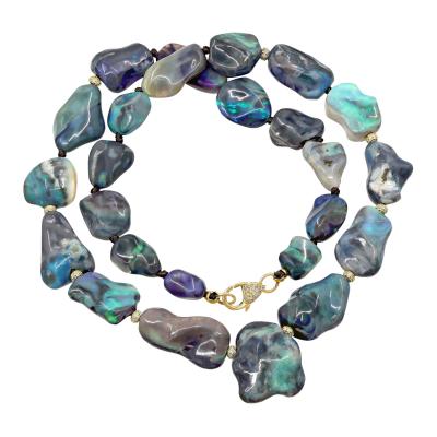  Just Jules Boulder Opal Diamond Yellow Gold One of a Kind Necklace Just Jules 2025