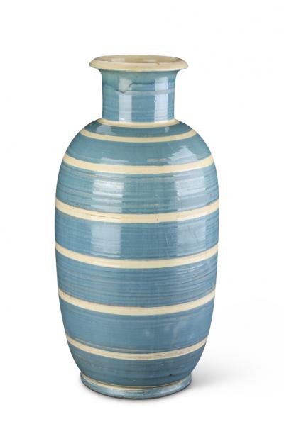  K hler Exceptional Monumental Striped Vase by Kahler Keramik