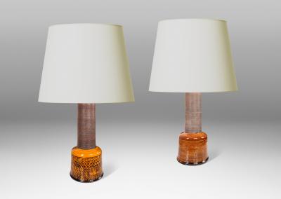  K hler Kahler Duo of Table Lamps by Nils K hler for K hler Keramik
