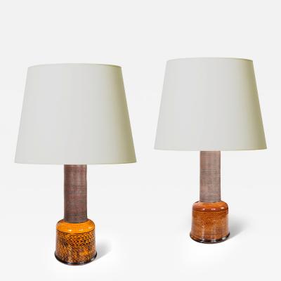  K hler Kahler Duo of Table Lamps by Nils K hler for K hler Keramik