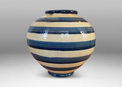  K hler Kahler Large Striped Vase by K hler Keramik