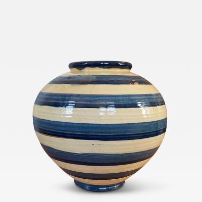  K hler Kahler Large Striped Vase by K hler Keramik