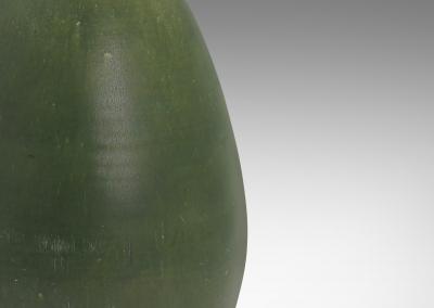  K hler Kahler Large Table Lamp in Deep Green Glaze by K hler Keramik