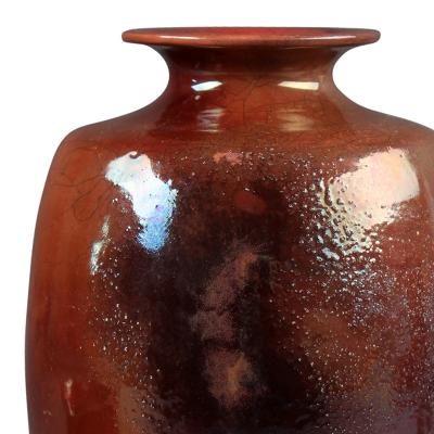  K hler Kahler Large Vase in Rust Red Luster by Kahler Keramik