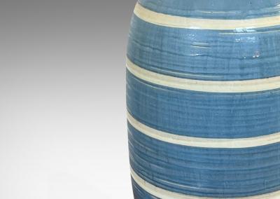  K hler Kahler Monumental Striped Vase by K hler Keramik