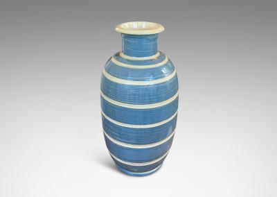  K hler Kahler Monumental Striped Vase by K hler Keramik