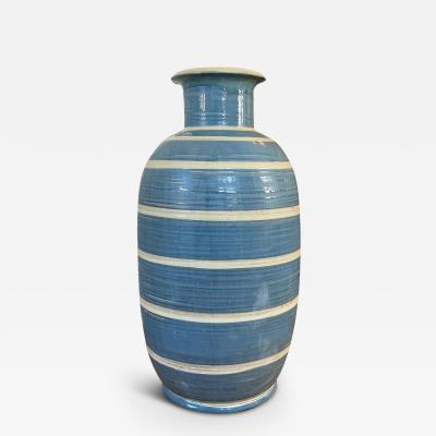  K hler Kahler Monumental Striped Vase by K hler Keramik