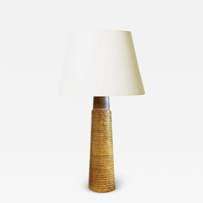  K hler Kahler Monumental Table Lamp in Deep Honey Glaze by Nils K hler