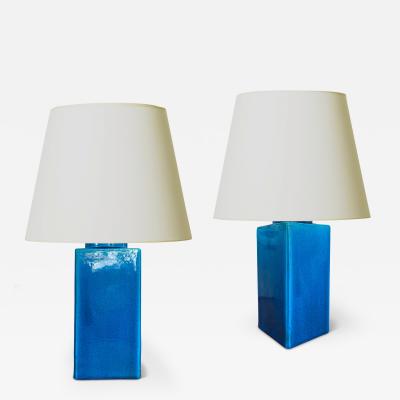  K hler Kahler Pair of Table Lamps by K hler Keramik