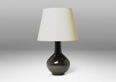  K hler Kahler Table Lamp with Striped Design by K hler Keramik