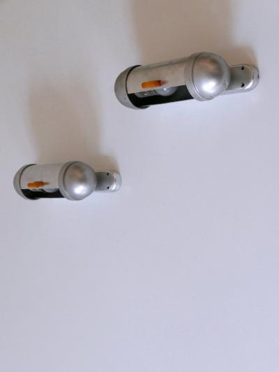  K nig Set of Two Streamline Design Sub Marine Cabinet Sconces by K nig Germany 1940s