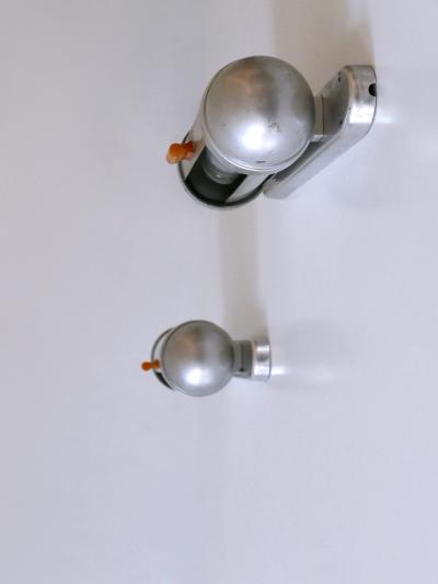  K nig Set of Two Streamline Design Sub Marine Cabinet Sconces by K nig Germany 1940s