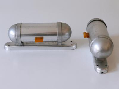  K nig Set of Two Streamline Design Sub Marine Cabinet Sconces by K nig Germany 1940s