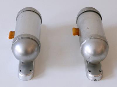  K nig Set of Two Streamline Design Sub Marine Cabinet Sconces by K nig Germany 1940s