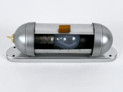  K nig Streamline Design Bauhaus Sub Marine Cabinet Sconce by K nig Germany 1940s