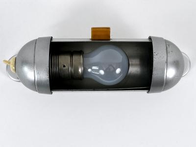  K nig Streamline Design Bauhaus Sub Marine Cabinet Sconce by K nig Germany 1940s