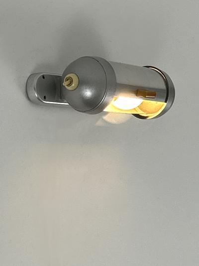  K nig Streamline Design Bauhaus Sub Marine Cabinet Sconce by K nig Germany 1940s