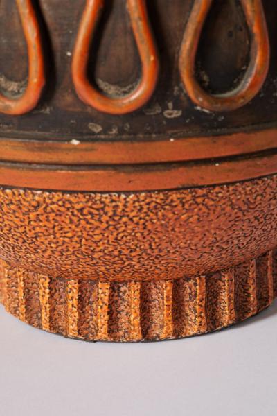  K ramos Glazed Ceramic Table Lamp Keramos France c 1950