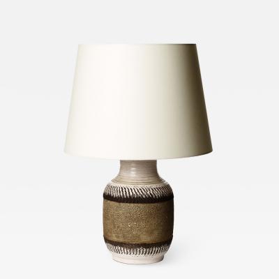  K ramos Textured table lamp with albarello form by K ramos