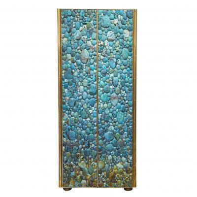  KAM TIN Turquoise Tall cabinet by KAM TIN