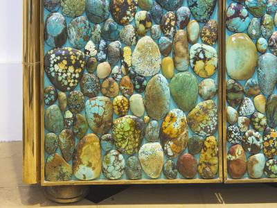  KAM TIN Turquoise Tall cabinet by KAM TIN