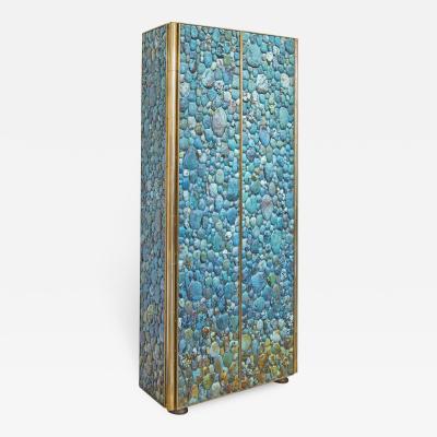  KAM TIN Turquoise Tall cabinet by KAM TIN