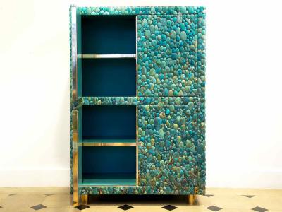  KAM TIN Unique turquoise Buffet Cabinet by KAM TIN