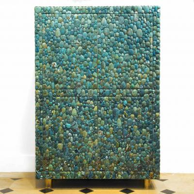  KAM TIN Unique turquoise Buffet Cabinet by KAM TIN
