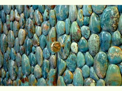  KAM TIN Unique turquoise Buffet Cabinet by KAM TIN